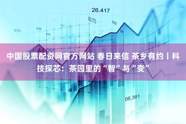 中国股票配资网官方网站 春日来信 茶乡有约丨科技探芯：茶园里的“智”与“变”